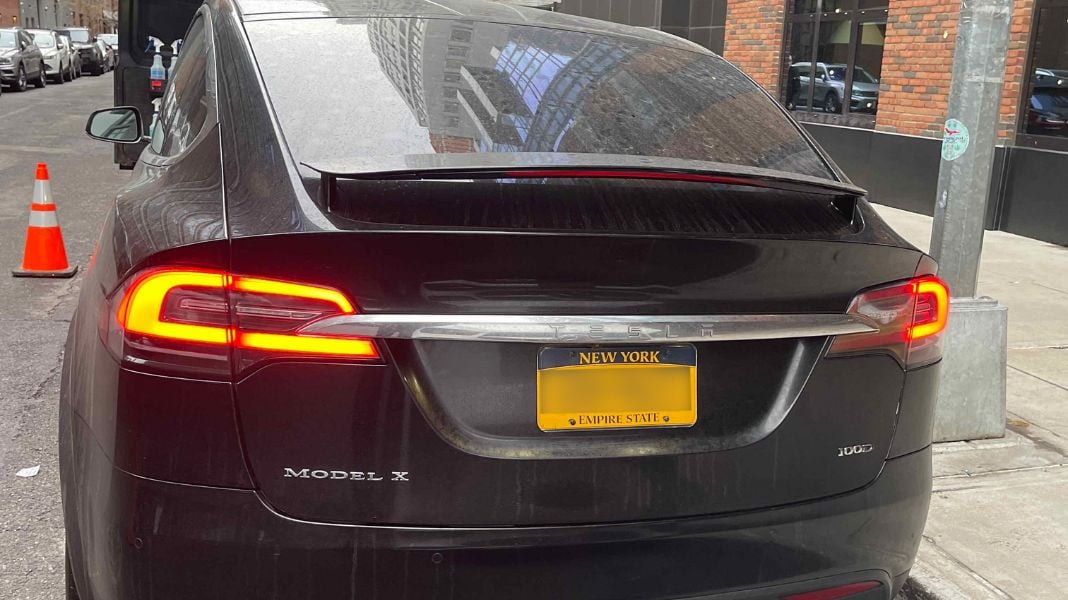 Tesla X Rear Before Detail