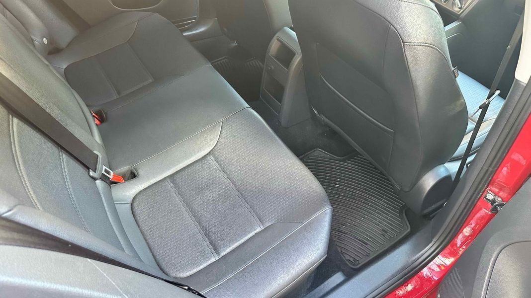 Volkswagen Jetta back seat after detailing