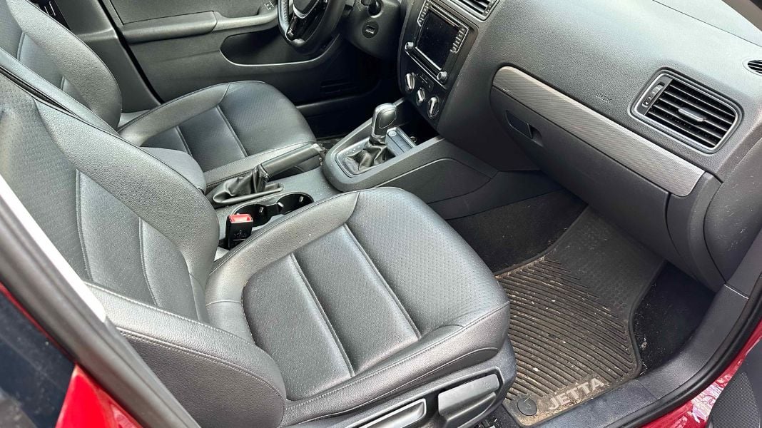 Volkswagen Jetta passenger seat before detailing